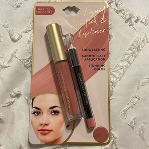 Beauty Concepts liquid lipstick and lipliner NWT